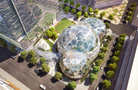 亚马逊7年斥巨资打造“三个玻璃球”，秒杀全世界所有办公楼